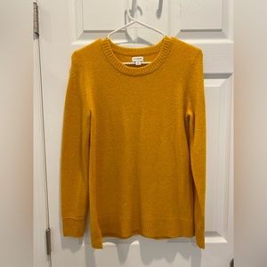 Yellow JCREW factory sweater